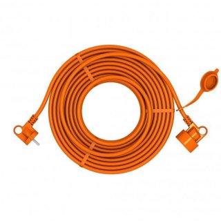 Verlngerungskabel ohne Schuko 2&#215;1 &#8211; 30m Kabel Orange