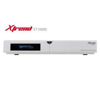 Xtrend ET 10000 HD 1x DVB-S2 Tuner white Linux Full HD HbbTV PVR Receiver