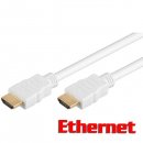 15m HDMI 1.4 Highspeed / Ethernet Goldstecker weiß
