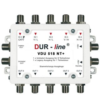 DUR-line VDU 518NT UniCable-System mit 1 Ableitung f�r...