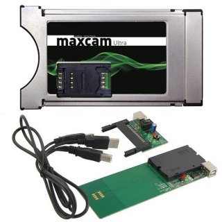 MaxCam Twin DGCrypt V2 Ci Ci+ Modul + USB Programmer SET