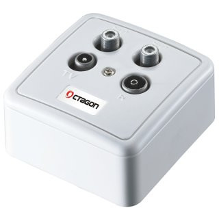 Octagon SD 4-00 Sat Dose 4 fach Enddose Twin Aufputz &...
