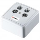 Octagon SD 4-00 Sat Dose 4 fach Enddose Twin Aufputz &...