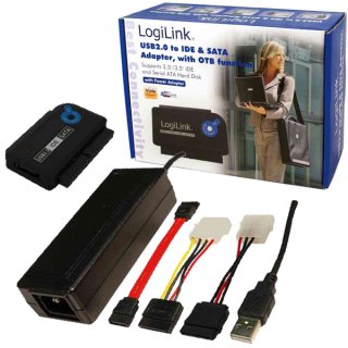 LogiLink USB 2.0 &#8211; SATA und IDE Adapterkabel
