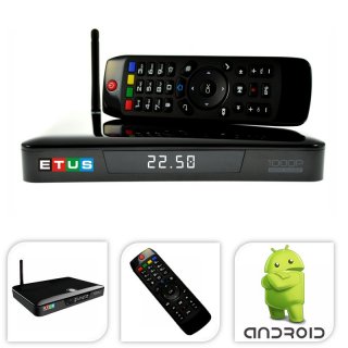 ETUS TV IPTV V3 1080p Ful HD schwarz mit 1 Jahr Laufzeit für Türkische Sender