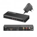 HDMI Konverter Composite Video o. S-Video + R/L Audio