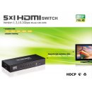 HDMI 1.3 SWITCH 5 FACH mit Fernbedienung HDTV HDCP