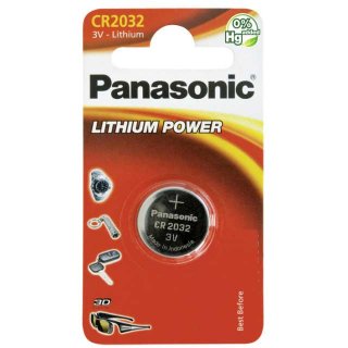 Panasonic CR2032 Lithium Power Knopfzelle 3,0 V - 1er Blister