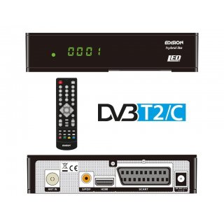 Edision DVB-T2/C Receiver Progressiv Hybrid Lite LED